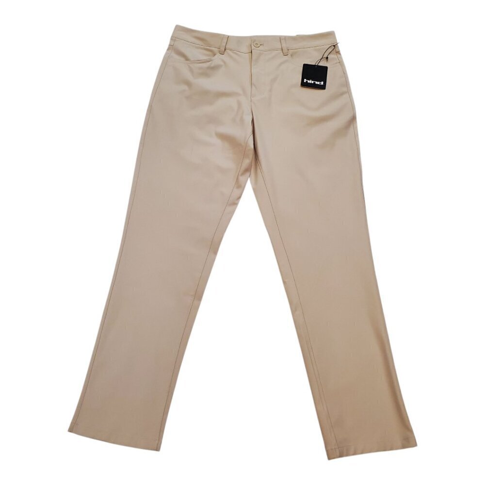 NEW HIND SZ 32x30 Tricot Prime Time Tan Golf Active Stretch Pants UPF